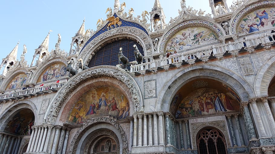 structure, cathedral, religion, travel, old, st marco cathedral, HD wallpaper