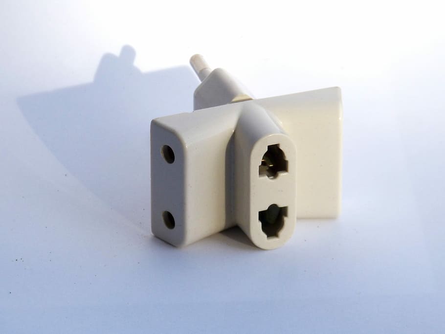 Adapter, Plug, Electricity, studio shot, no people, close-up HD wallpaper
