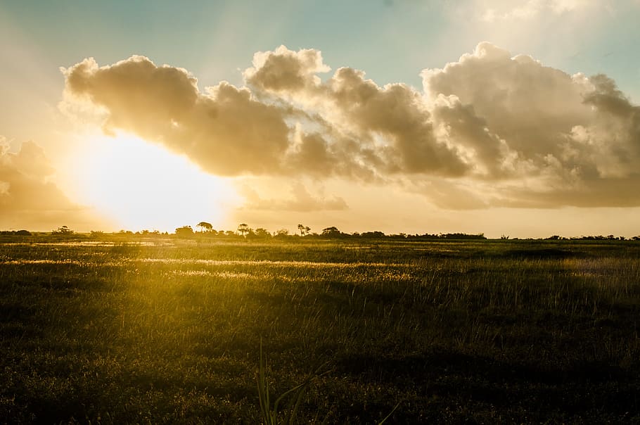 sunset, clouds, nature, sol, sky, beauty in nature, landscape HD wallpaper