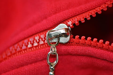 zip, red, coarse, jacket, open, textile, no people, jewelry HD wallpaper