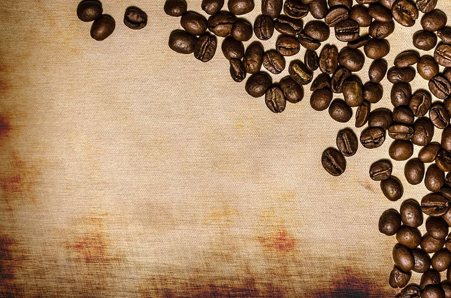 brown coffee bean lot, aroma, aromatic, beverage, bio, black