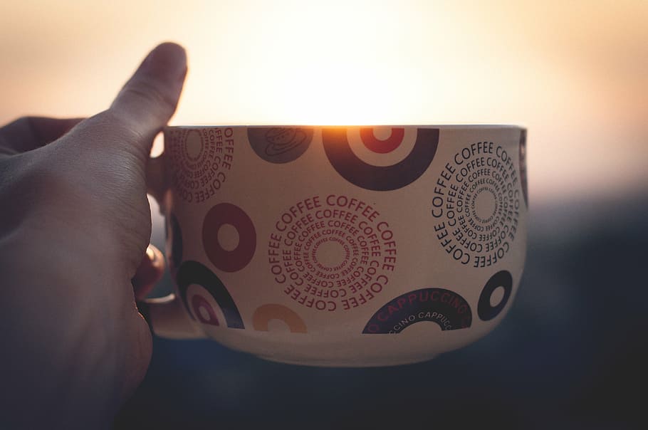 backlit, caffeine, close-up, coffee, coffee mug, colors, colours HD wallpaper
