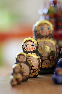 Matryoshka, Dolls, Russian, Nesting, matrioshka, traditional HD wallpaper