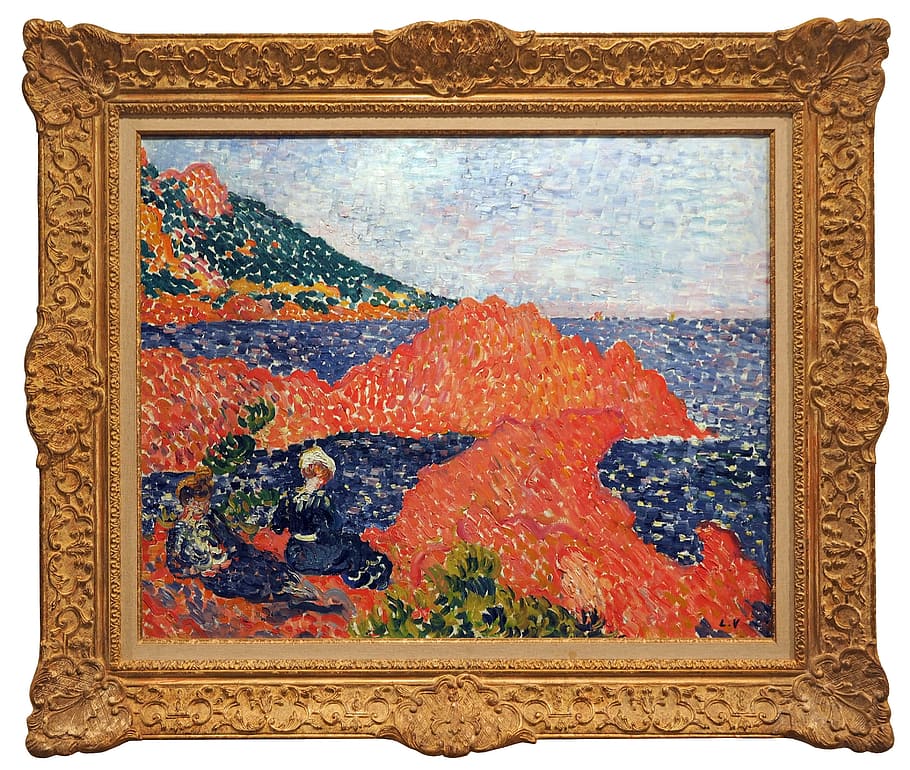 museum, table, painting, frame, art and craft, no people, pattern HD wallpaper