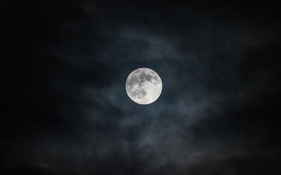full moon, night, sky, the full moon, lunar surface, night sky HD wallpaper