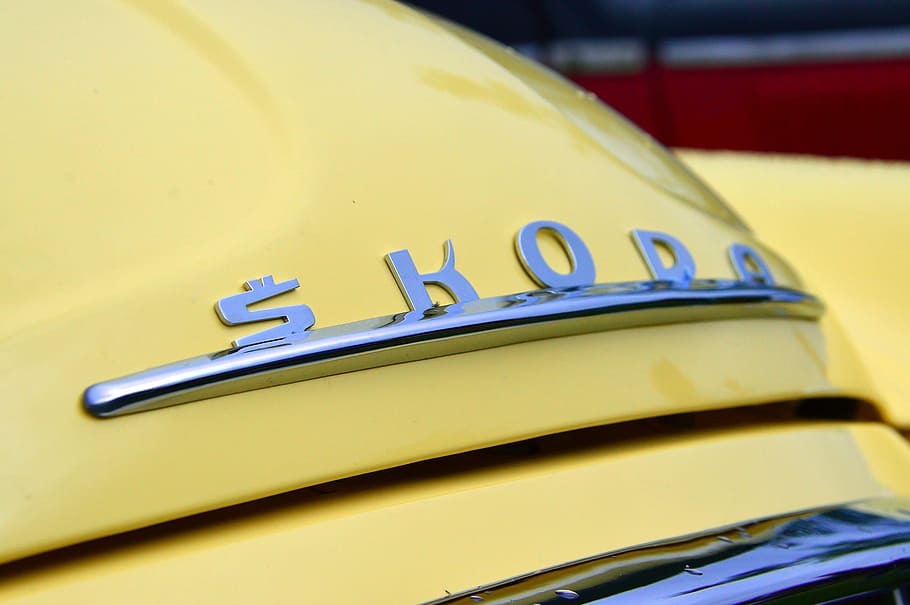 car, oldtimer, yellow, rain, old car, veteran, vintage vehicles HD wallpaper
