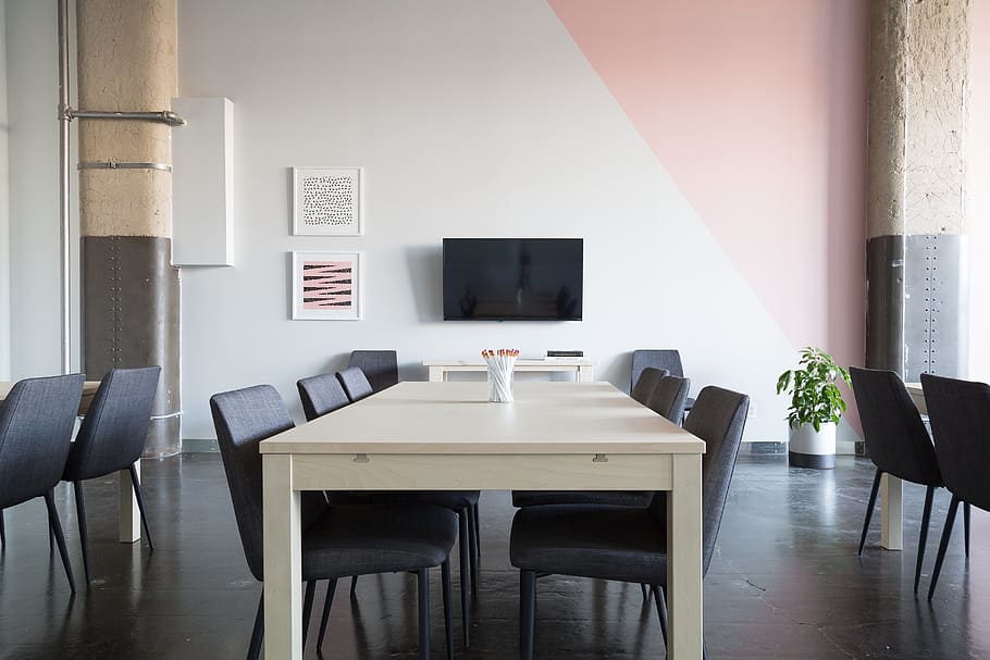 turned off flat screen television, interior, design, tables HD wallpaper