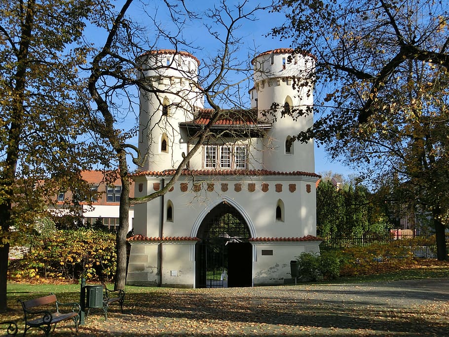 goal, nature, castle, input, landscape, park, vlasim, czech republic HD wallpaper