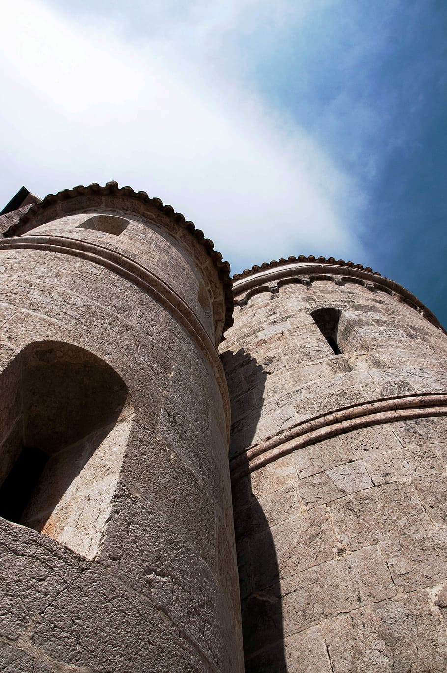 Church, Croatia, Towers, Istria, august, borgo, old ruin, history, HD wallpaper