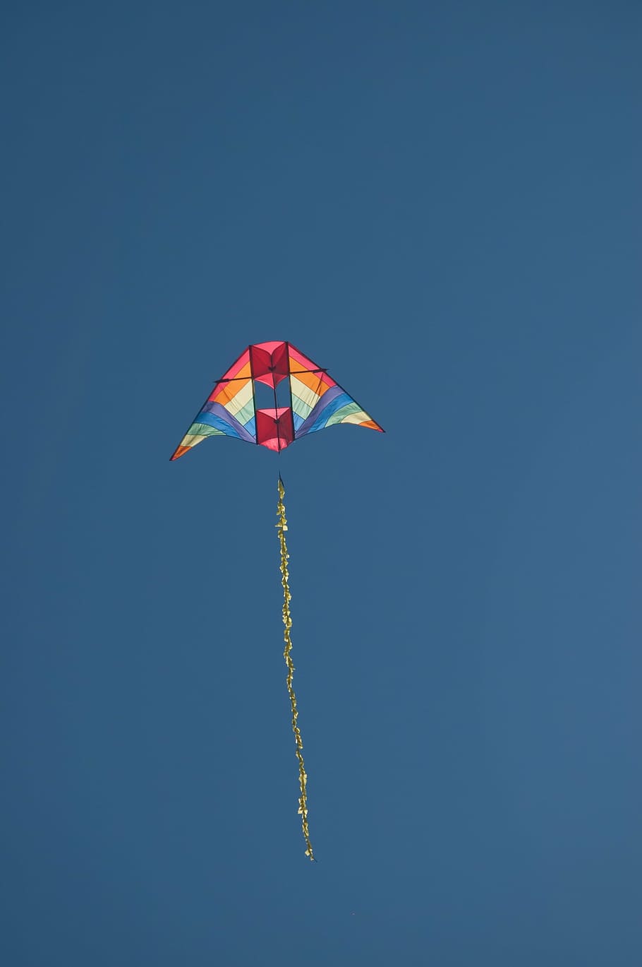 kite, sky, fly, toy, autumn, fall, blue, flying, clear sky HD wallpaper