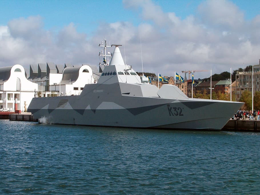 corvette, ship, stealth, warship, patrol, swedish, navy, coast HD wallpaper
