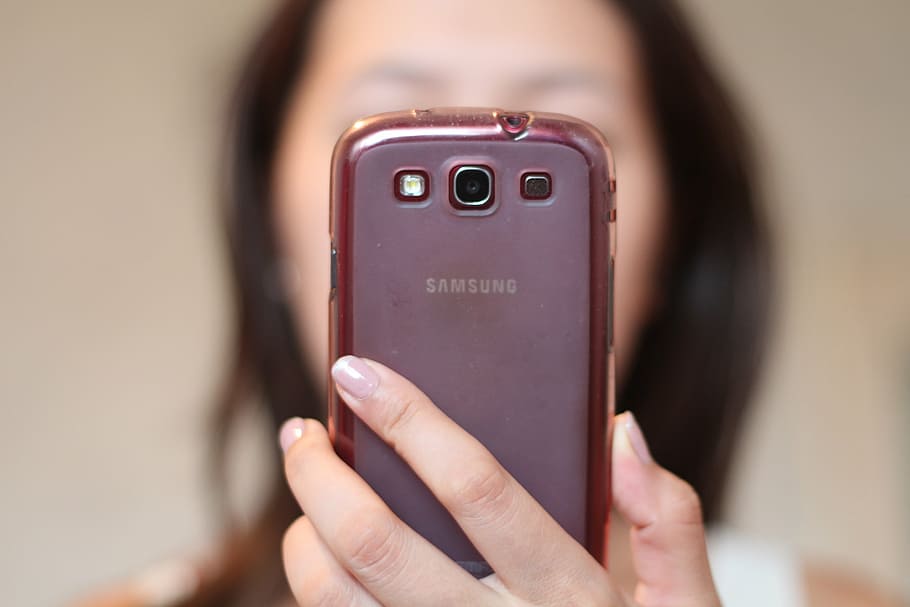 smartphone, snapping, silhouette, gadget, fingers, technology HD wallpaper