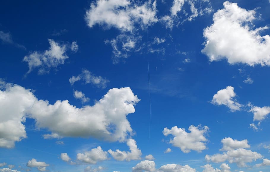 Clouds, Blue Sky, Covered, Sky, Blue, covered sky, beautiful HD wallpaper