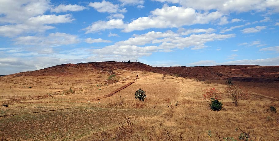 landscape, hilly, sky, clouds, dharwad, india, environment HD wallpaper