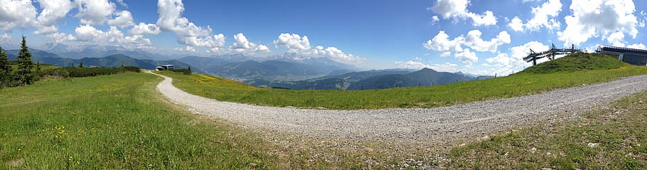 mountain, austria, road, view, environment, landscape, scenics - nature HD wallpaper
