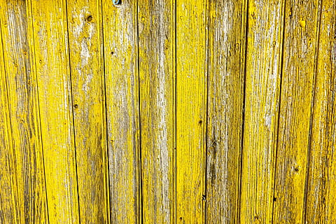 Closeup shot of yellow wood fence, textures, backgrounds, wood - Material HD wallpaper