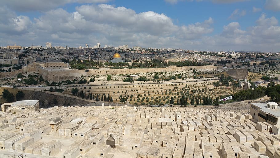 jerusalem, panorama, city, holy, architecture, landmark, travel