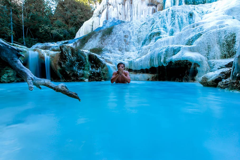 Thermal, Bath, Water, Spa, Wellness, relax, man, pool, nature HD wallpaper