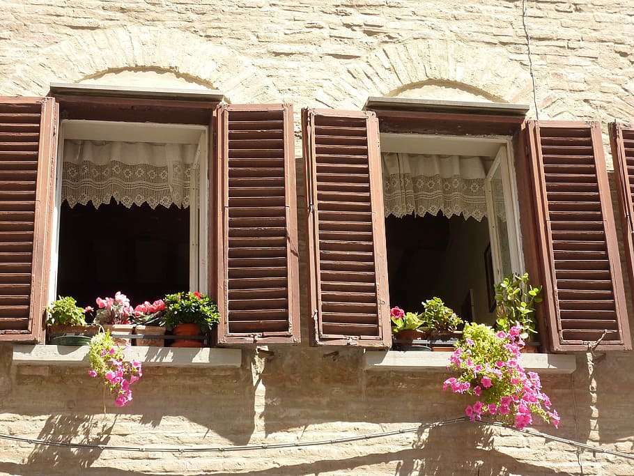 Windows, Old, Architecture, old window, building exterior, built structure HD wallpaper