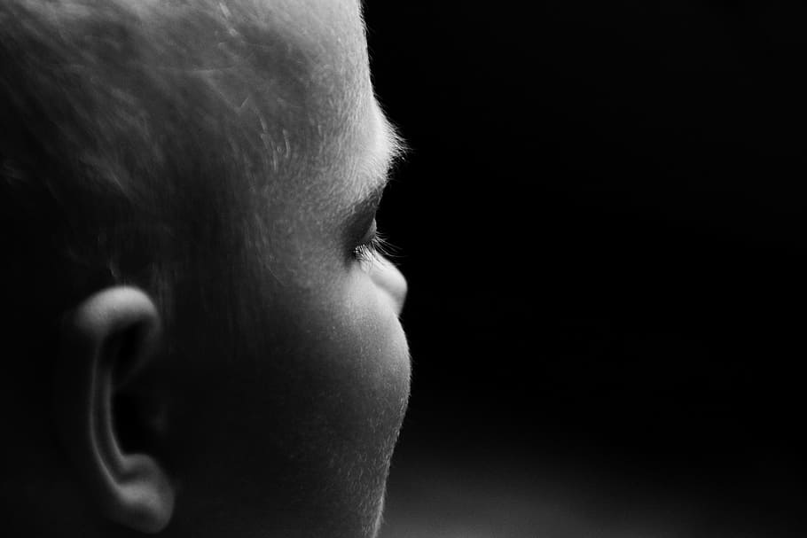 space gray boy photography, human, child, view, portrait, face HD wallpaper