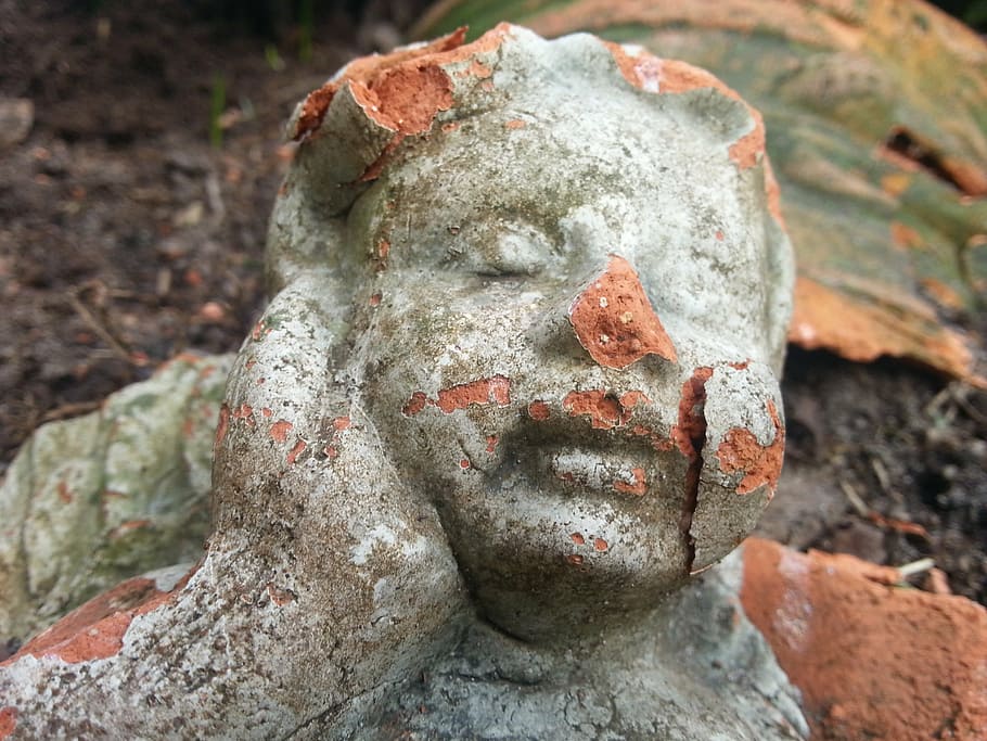 figure, angel, decay, human representation, sculpture, statue HD wallpaper