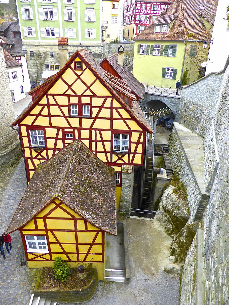 house, medieval, wooden, historic, architecture, landmark, vintage