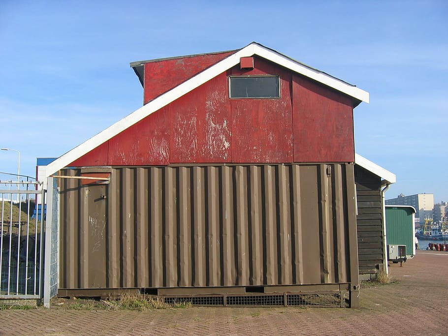 scheveningen, port, cottage, architecture, built structure, HD wallpaper