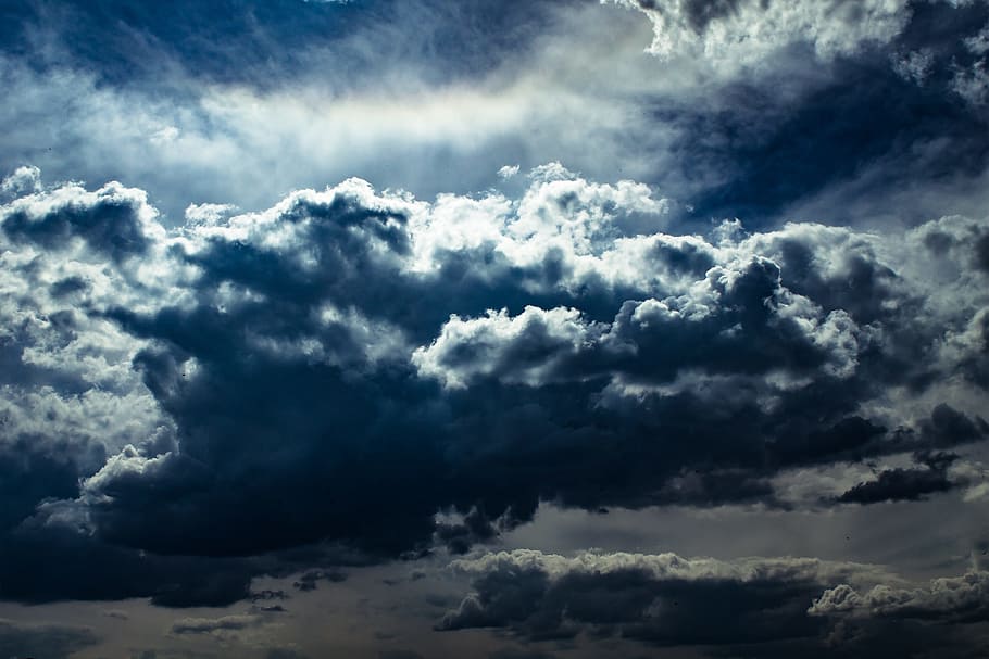 white cloud during daytime, Dark Clouds, Form, sky, clouds form HD wallpaper