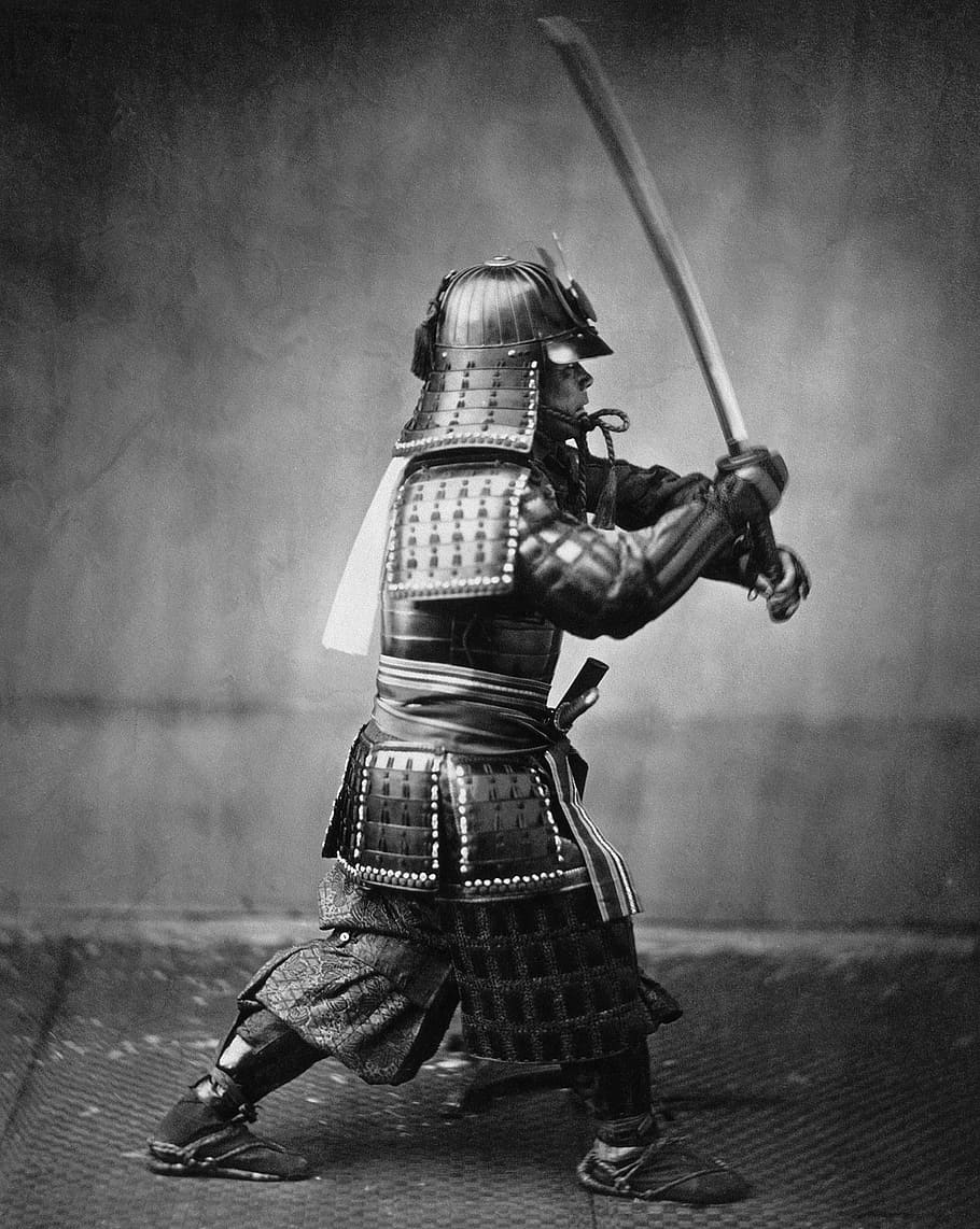 person wearing samurai armor, warrior, samurai fighter, samurai warrior, HD wallpaper