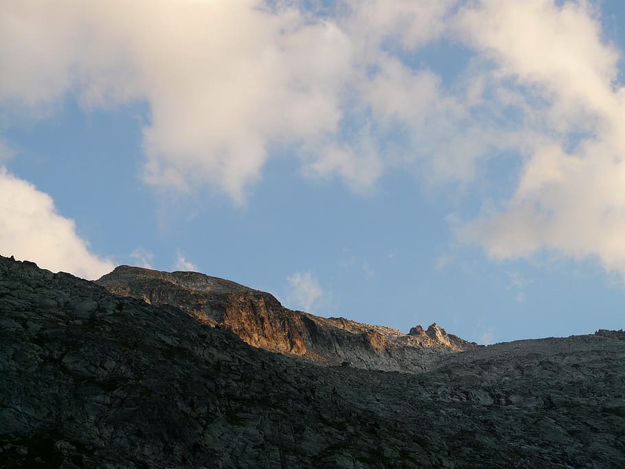 sky, mountain, clouds, mountains, wide, hiking, more, leisure HD wallpaper