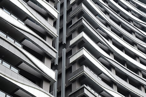 white concrete building, gray building, Scaled, architecture HD wallpaper