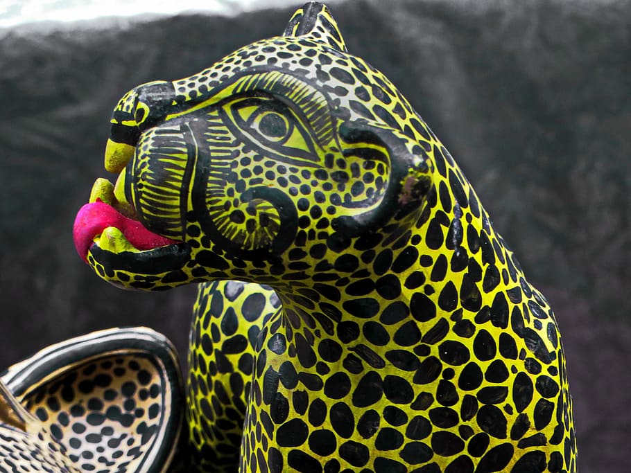 Mexico, Jaguar, Trinket, Earthenware, ceramic, decoration, crafts HD wallpaper