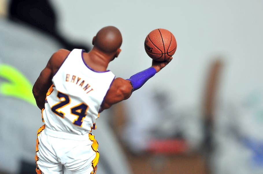 Kobe Bryant, action figure, basketball, athlete, celebrity, sport, HD wallpaper