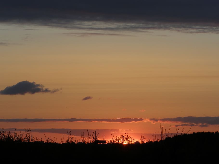 Sunset, Sunrise, Landscape, sky, sunlight, horizon, dawn, dusk HD wallpaper