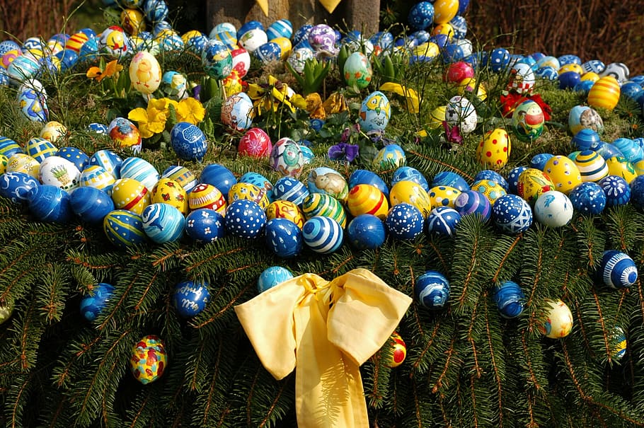 easter, easter greeting, easter nest, happy easter, spring HD wallpaper