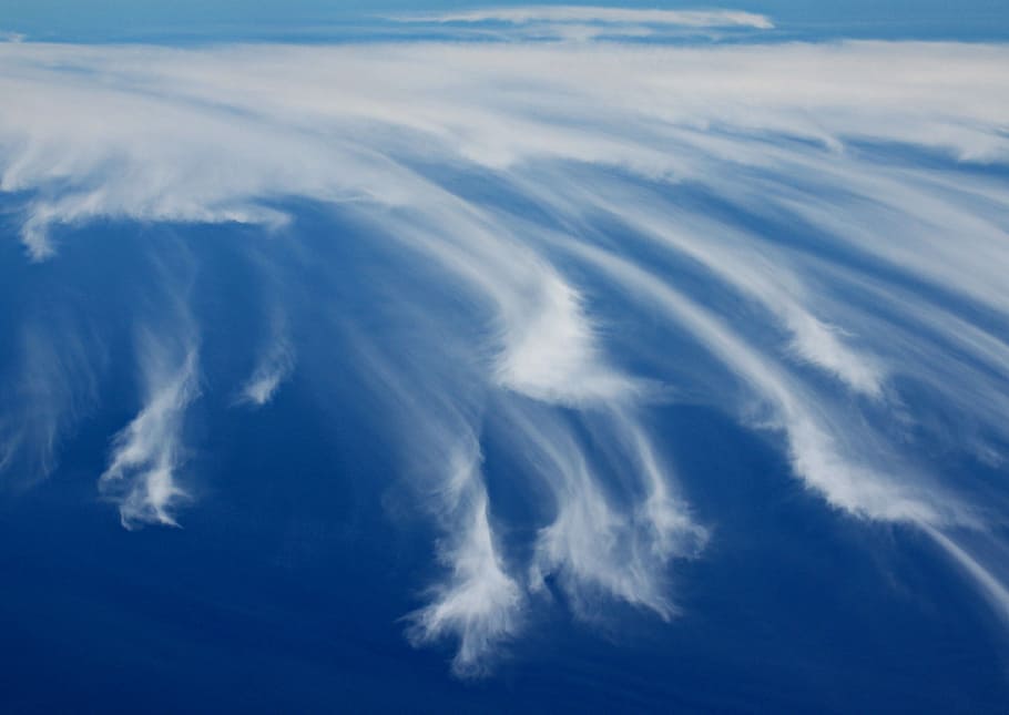 sky, cloud, blue, white, cloud - sky, nature, no people, environment HD wallpaper