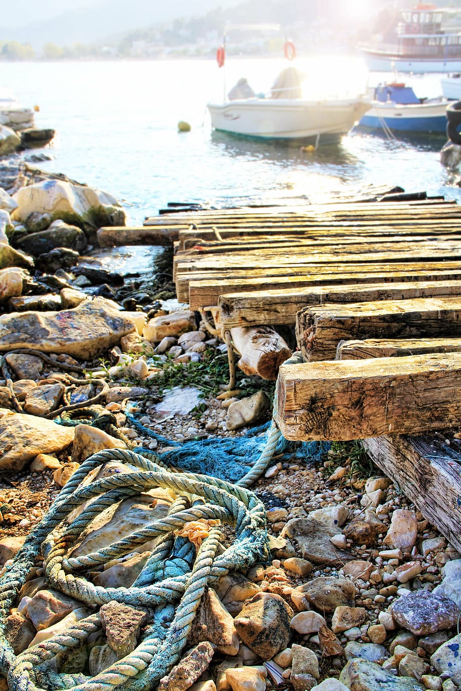 port, rope, dew, ship, ship traffic jams, leash, woven, investors HD wallpaper