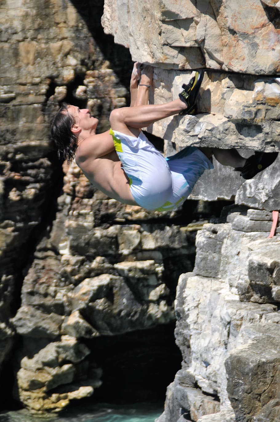 climbing, climber, nature, leisure, mountaineer, rock climbing HD wallpaper