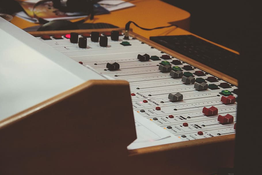 showing of gray audio mixer, music, musical Instrument, sound HD wallpaper