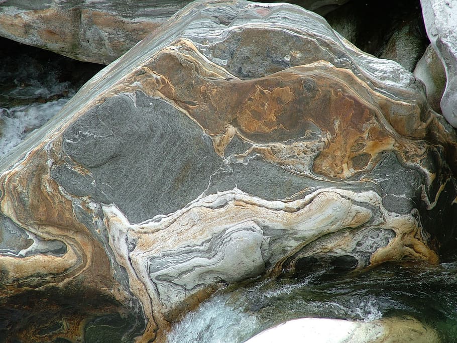 river, stone, nature, rock, boulders, grain, riverbed, rock - object HD wallpaper