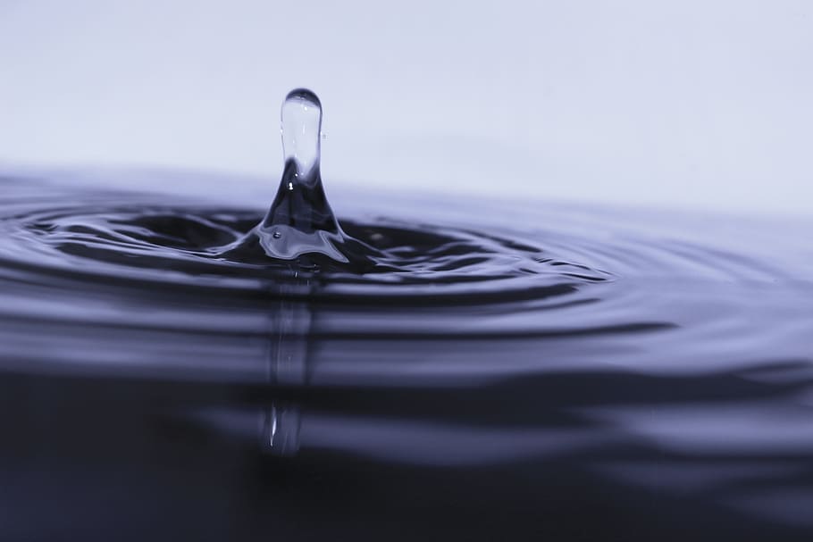 Water, Splatter, Reflection, Splash, color, blue, artistic HD wallpaper
