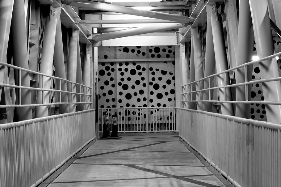 bridge, black, and, white, architecture, built structure, metal HD wallpaper