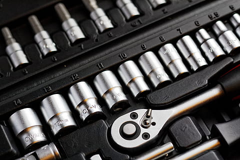 gray socket wrench kit, sockets, tools, workshop, garage, technology HD wallpaper
