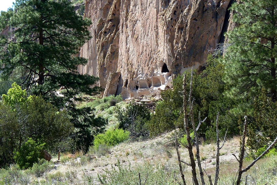Cliff Dwelling, bandelier national monument, new mexico, usa, HD wallpaper