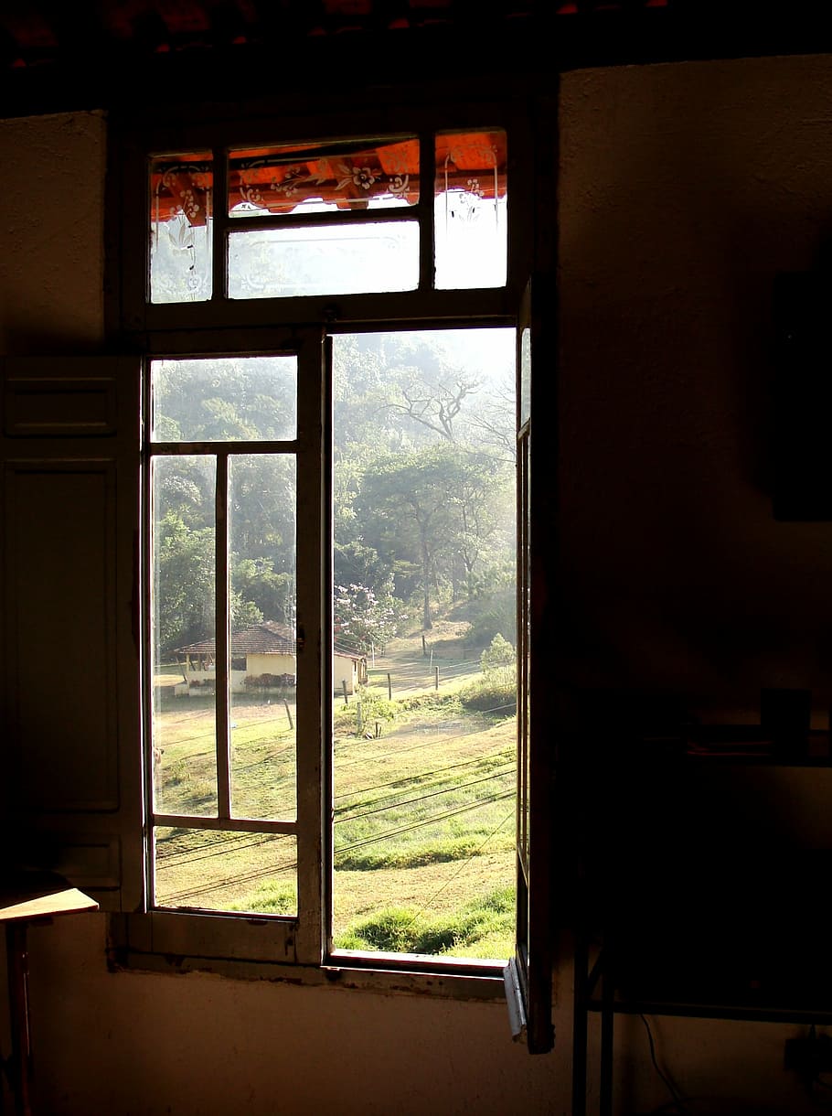 window, inner vision, farm, frame, peace, transparent, indoors HD wallpaper