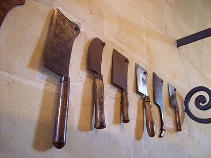 knives, tool, knife, cutting, kitchen, sharp, chef, blade, tools HD wallpaper