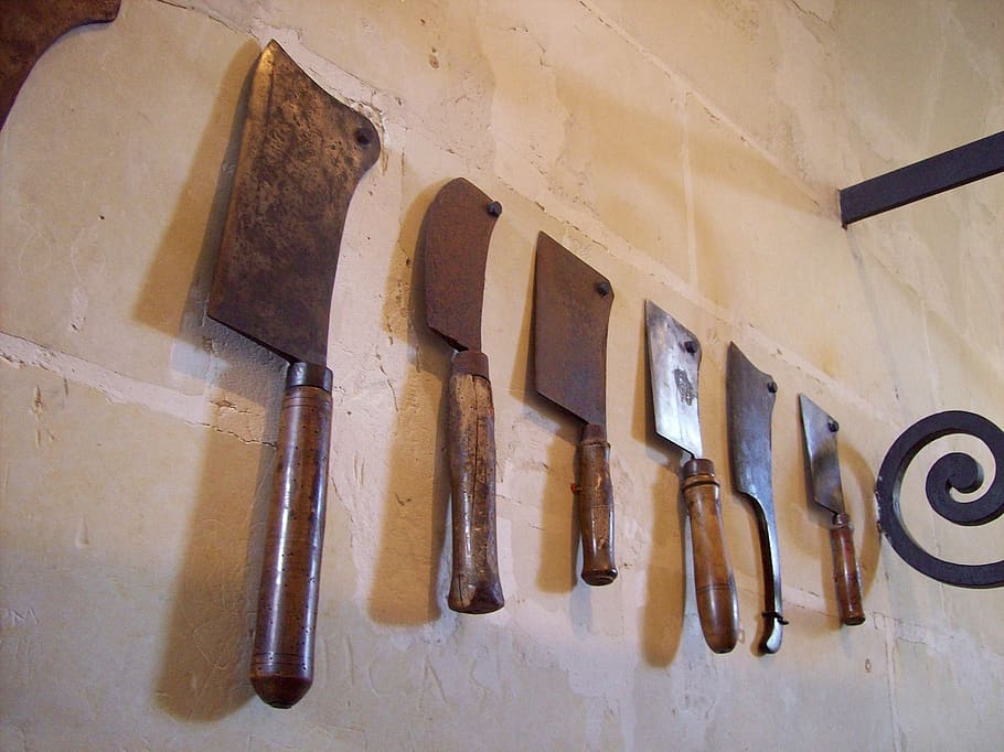 knives, tool, knife, cutting, kitchen, sharp, chef, blade, tools, HD wallpaper