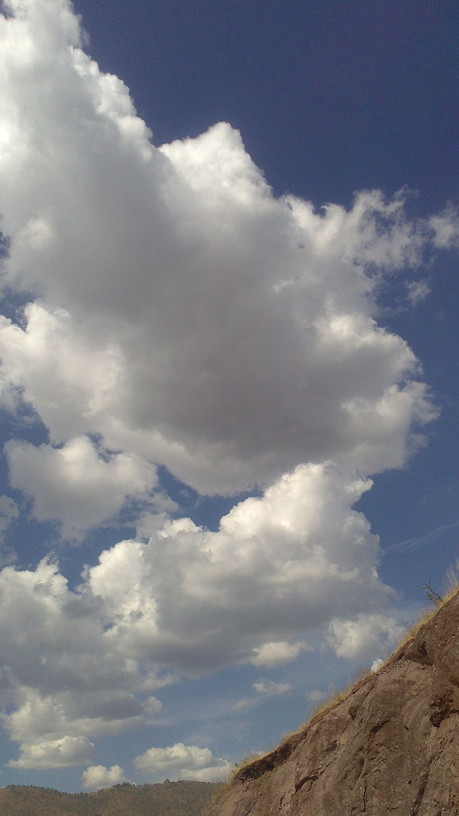 clouds, sky, blue, landscape, nature, heaven, mountain, cloud - sky HD wallpaper
