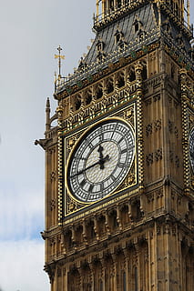 tower, clock, architecture, church clock, steeple, england HD wallpaper