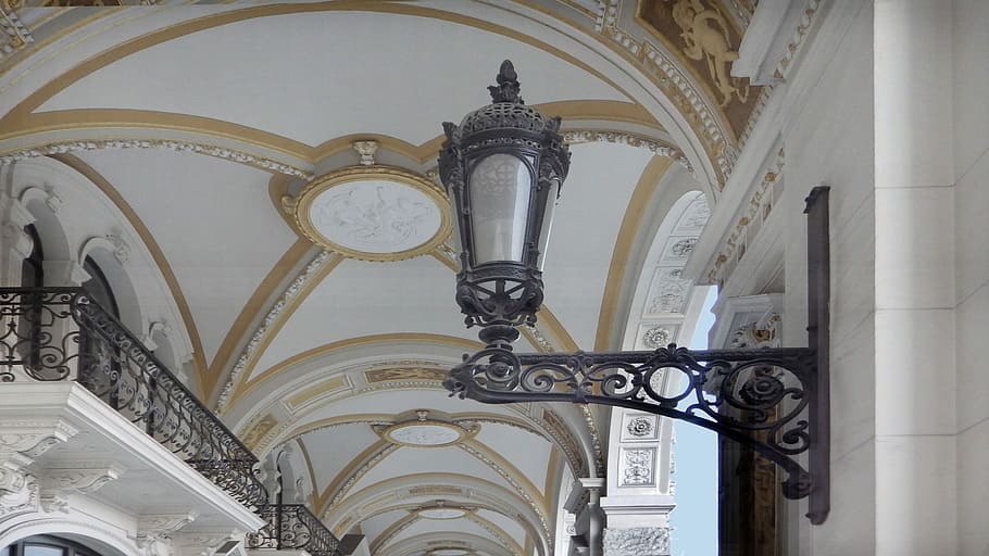 Architecture, Arcade, Stucco, Façade, stucco façade, candlestick HD wallpaper